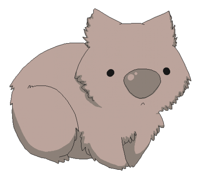 Wombats Png Clipart (black, gray, silver)