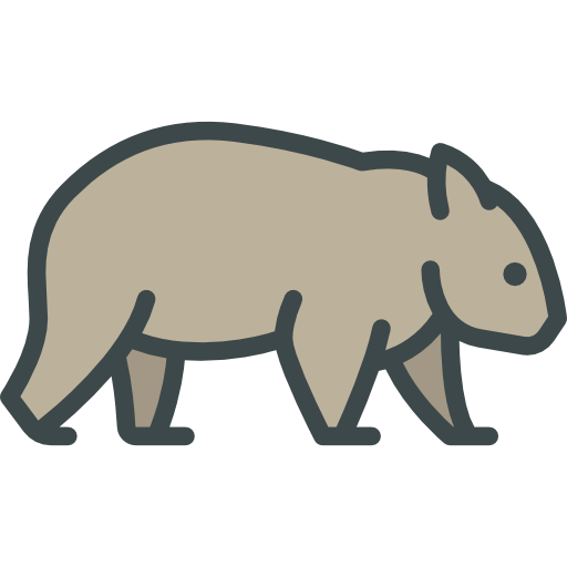 Wombats Png Pic (indigo, silver, white)