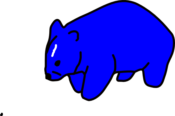 Wombats Transparent Png (black, gray, blue, white)