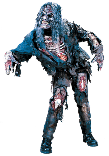 Zombie Download Png Isolated Image (black)