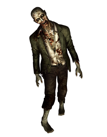 Zombie Png Isolated Pic (black)