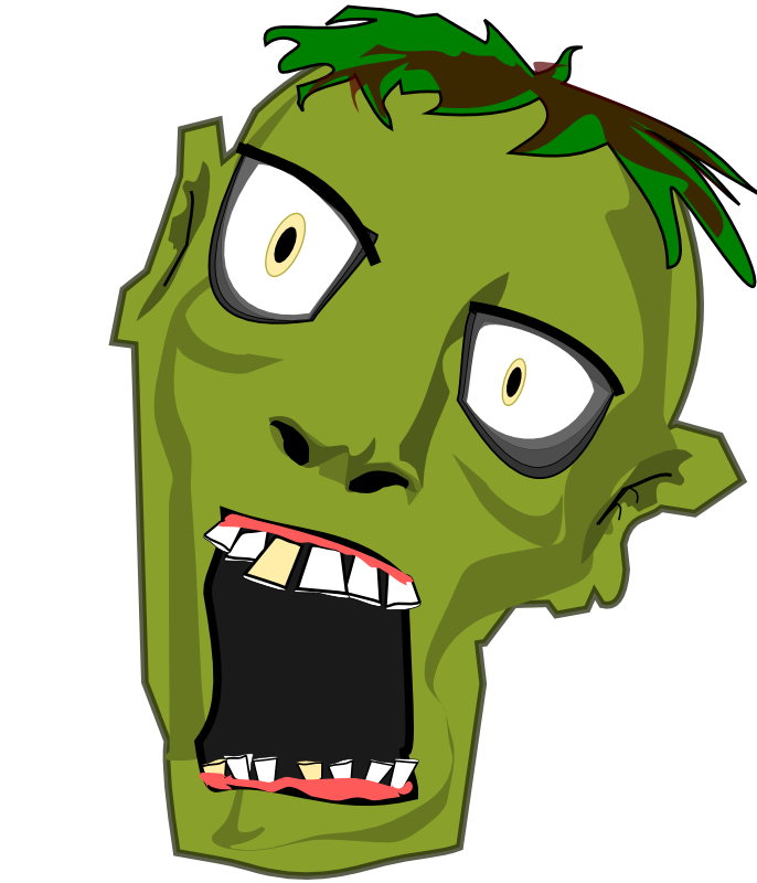 Zombie Png Photo (black, white, olive)