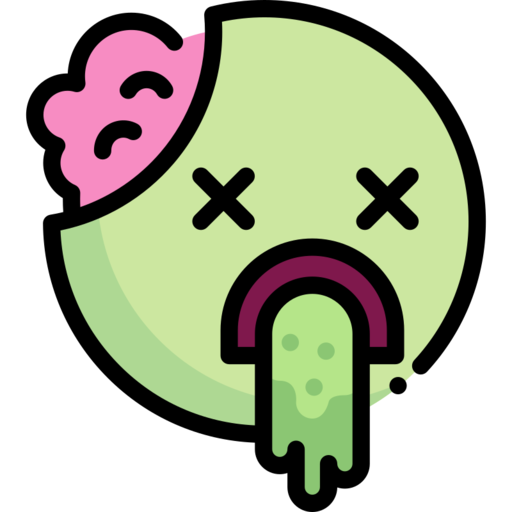 Zombie Free Png Icon (plum, black, silver, mint, gray)