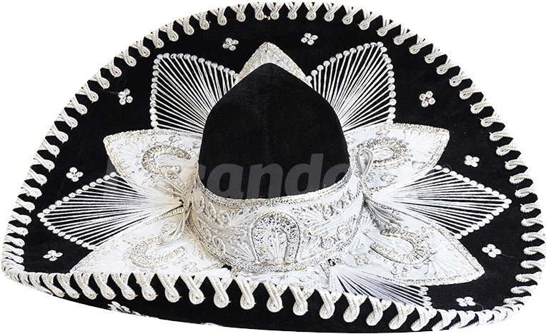 Sombrero Hat Png File (black)