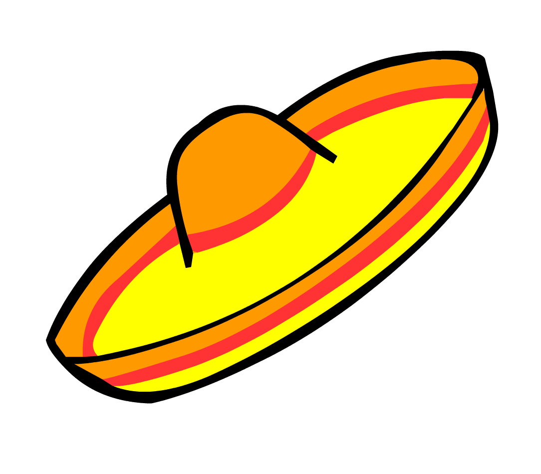 Sombrero Hat Png Picture (black, yellow, orange, white)