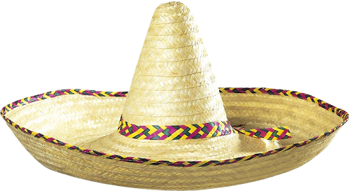 Sombrero Hat Transparent Background (black, beige, gray)