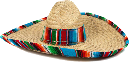 Sombrero Hat Transparent Isolated Png (black, salmon, silver)