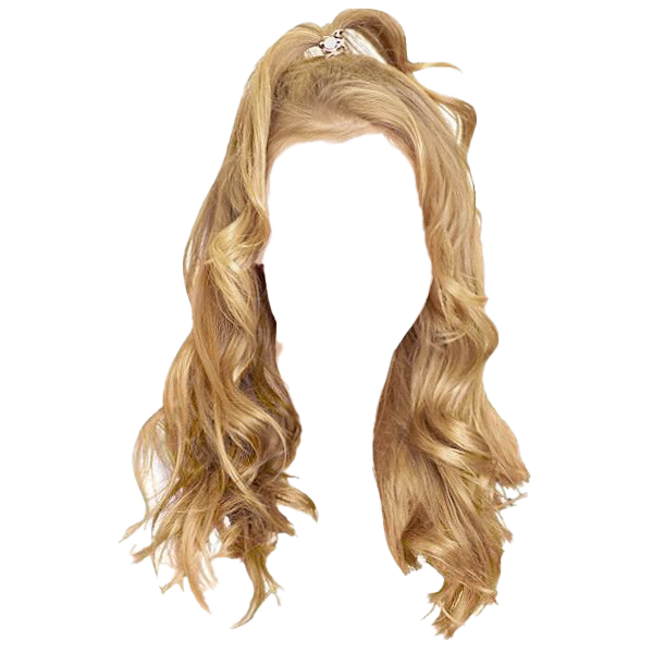 Women Blonde Hair Png Photo (white)