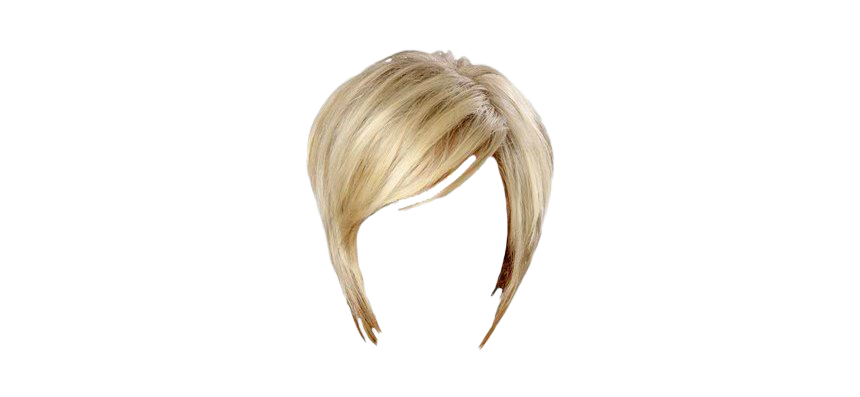 Women Blonde Hair Transparent Background (silver, white, beige, salmon)