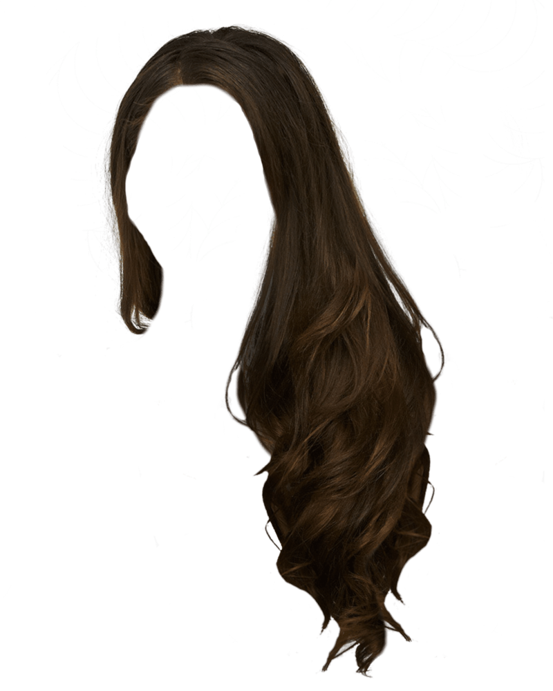 Women Hair Png File (black)