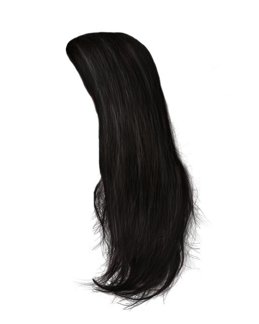 Women Hair Png Free Download (black)