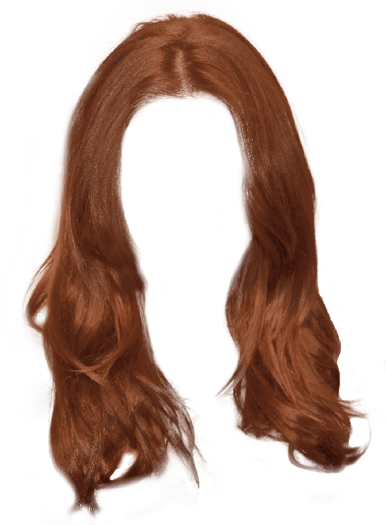 Women Hair Png Image (maroon, black)