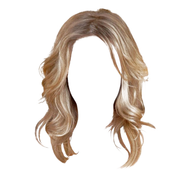 Women Hair Transparent Background (white)