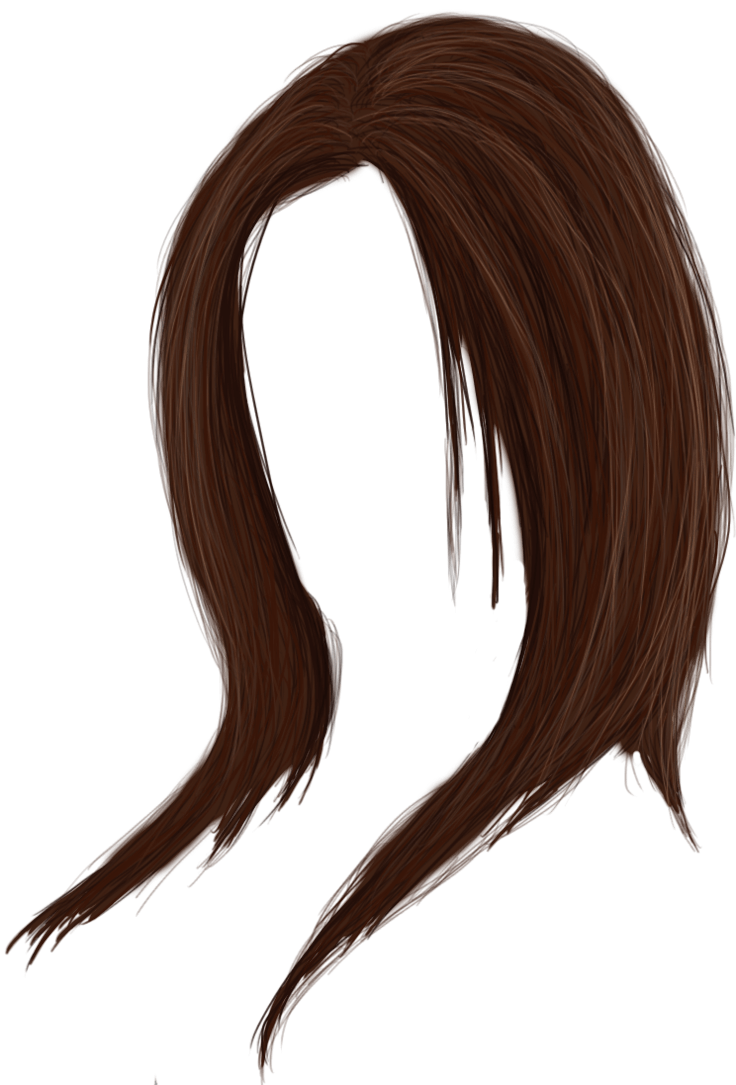 Women Hair Transparent Png (black)