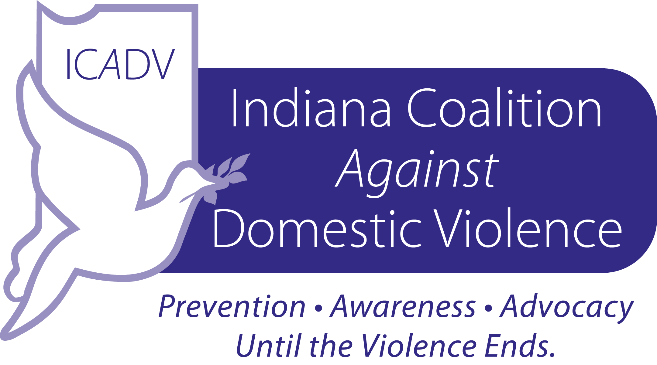 Domestic Violence Logo Png (lavender, indigo, gray, white)