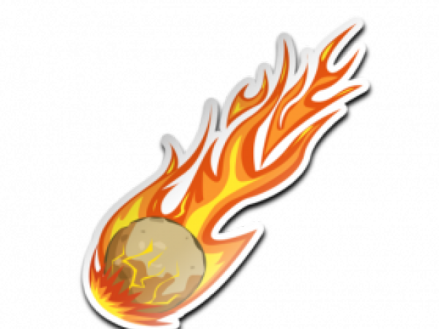 Comet Meteor Asteroid Png Image Hd (black, orange, white, silver)