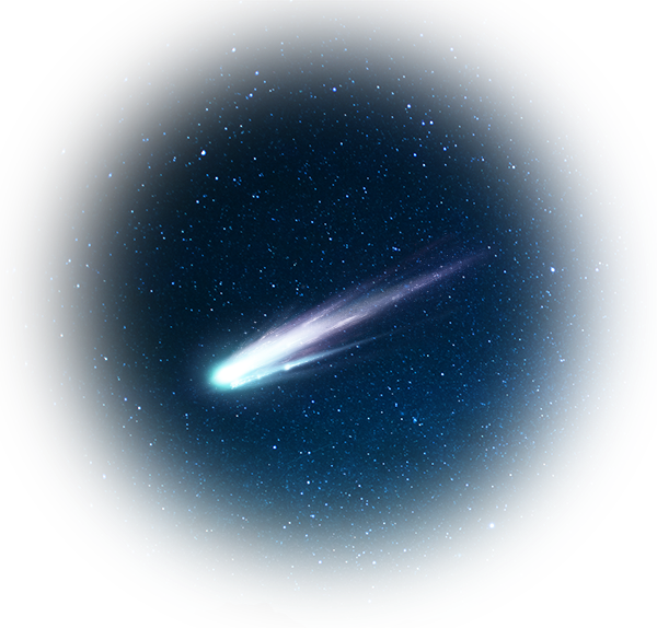 Comet Meteor Asteroid Png Pic (black)