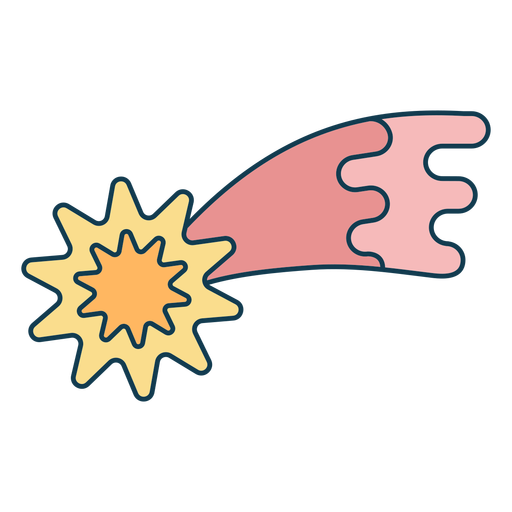 Comet Meteor Asteroid Png (black, salmon, pink)