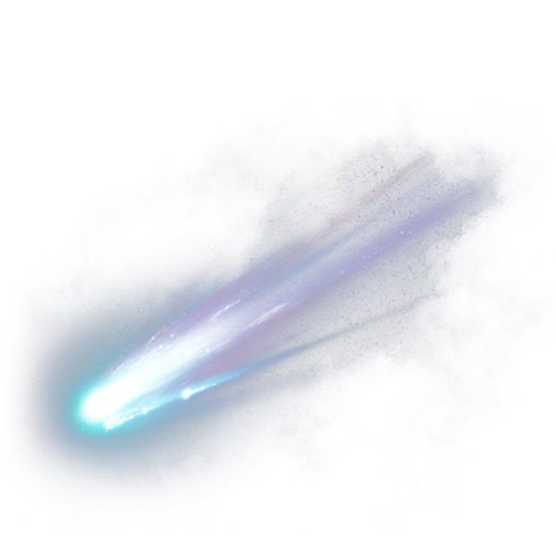 Comet Space Png Picture (black, white)