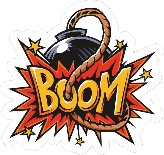 Comic Boom Png Free Download (black, lavender, white)