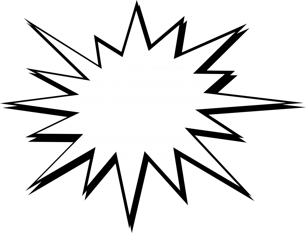 Comic Explosion Png Hd (black, indigo, white)