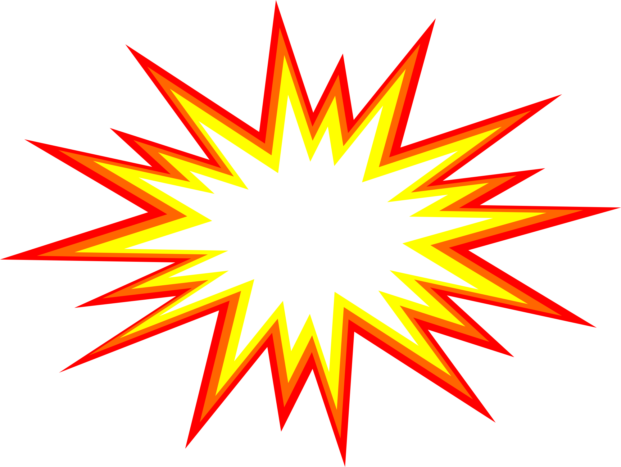 Comic Explosion Png Transparent Picture (yellow, chocolate, orange, white, red)