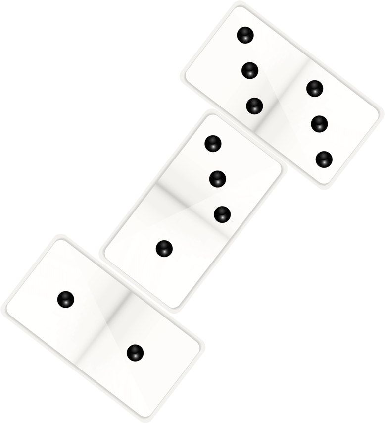 Dominoes Png Isolated Transparent Image (black, beige, white)