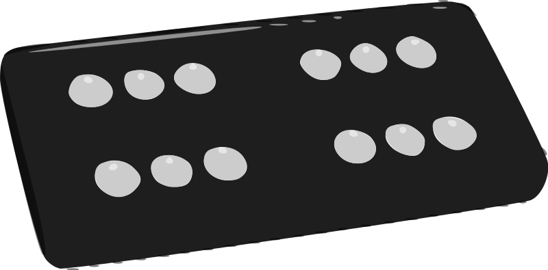 Dominoes Png Photos (black, silver)