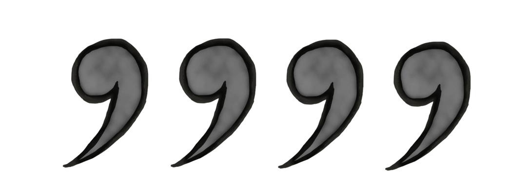 Comma Background Png (black)