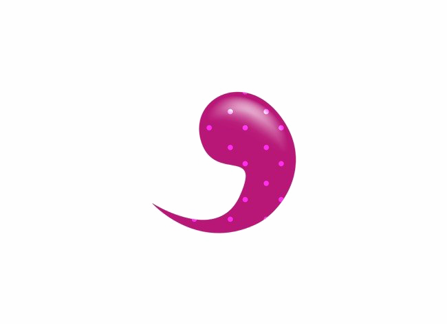 Comma Png Photos (purple, white)