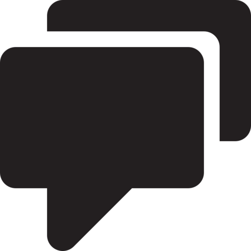 Comments Free Png Icon (black)