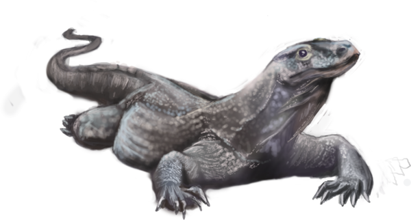 Komodo Dragon Png Pic (indigo, black)