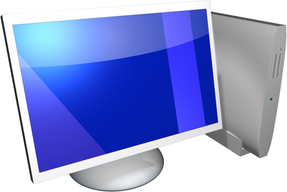 Computer Icon Png (silver, black, navy, white)