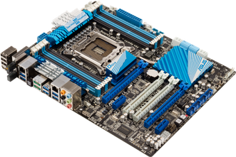 Computer Motherboard Png Picture (gray, indigo, black)