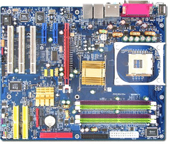 Computer Motherboard Transparent Png (white, salmon)