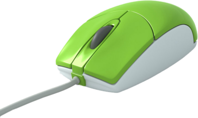 Computer Mouse Png File (olive, black, silver)