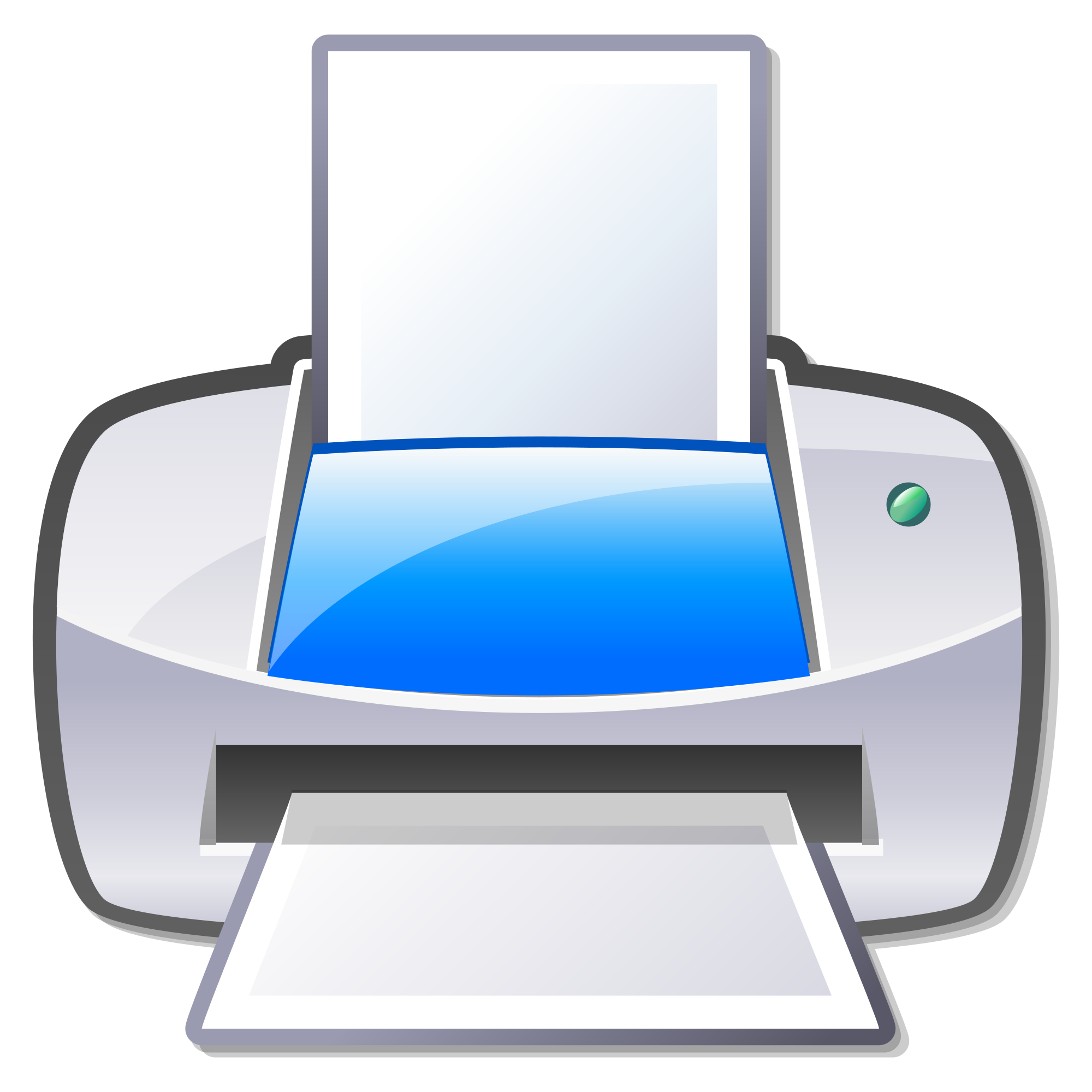 Computer Printer Png Clipart (blue, indigo, lavender, black, white)