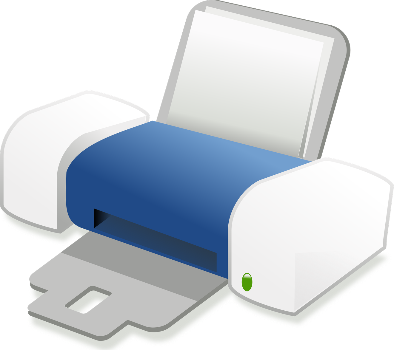 Computer Printer Png Photo (teal, gray, white, black, silver)