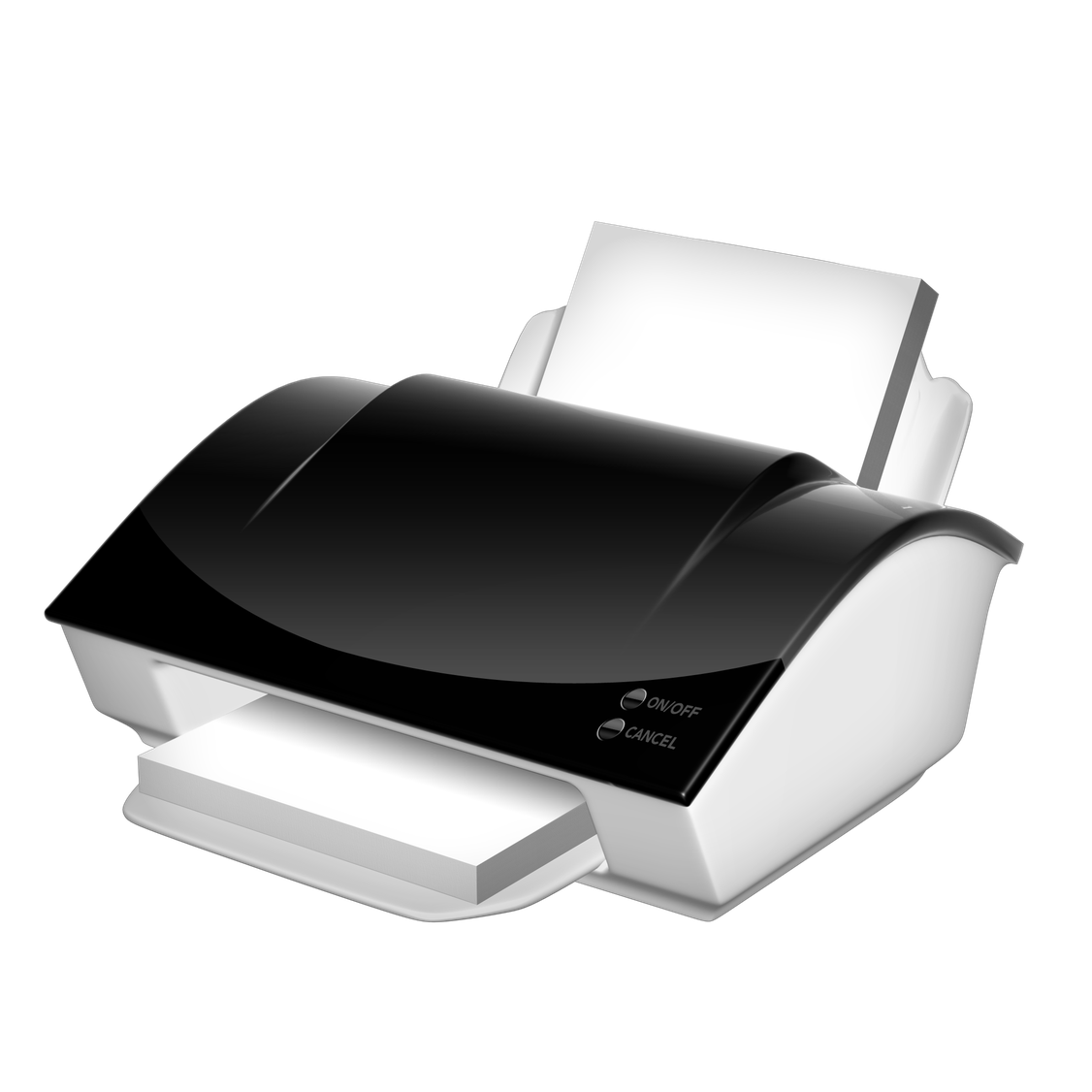 Computer Printer Transparent Png (lavender, black, white)