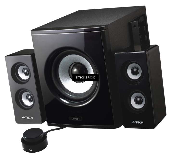 Computer Speaker Sound Device Png (black, white)