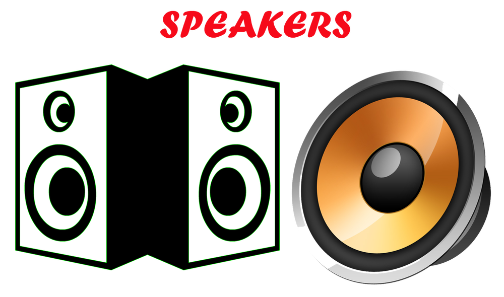 Computer Speakers Png Pic (black, green)