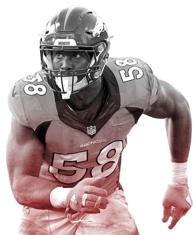 Von Miller Png Clipart (gray, white)