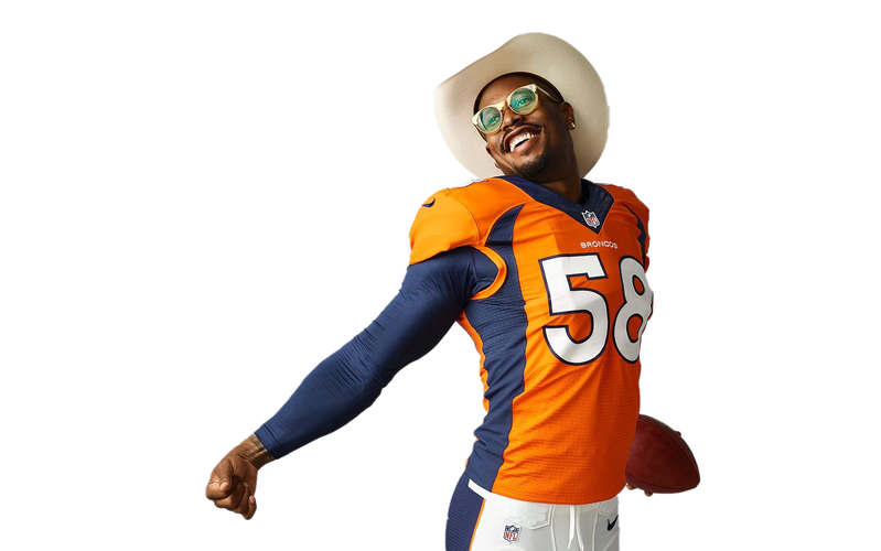 Von Miller Png Image (maroon, black, chocolate)