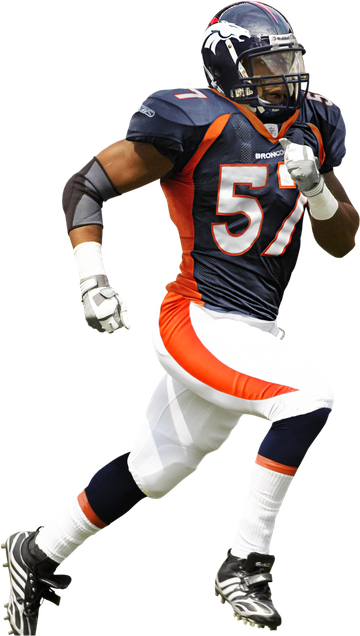 Von Miller Png Isolated File (black, white)