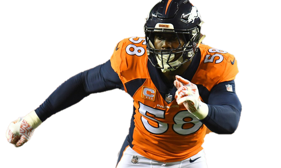 Von Miller Png Isolated Hd (black, white)