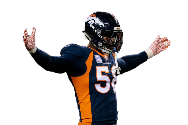 Von Miller Png Isolated Pic (black)