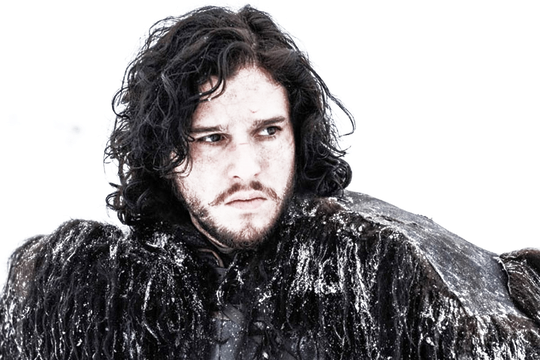 Jon Snow Png Clipart Background (white, black)