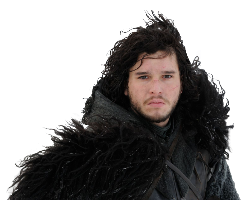 Jon Snow Png Transparent Background (black)