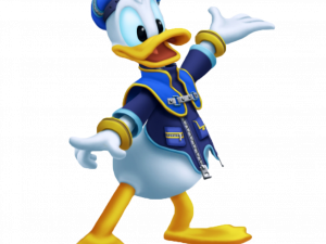 Donald Duck Download Png 300X225 (gray, white, black, navy, lavender)