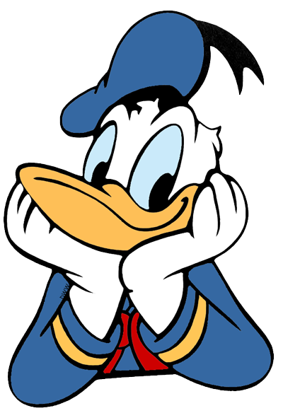 Donald Duck Png Clipart (lavender, salmon, white, teal, black)